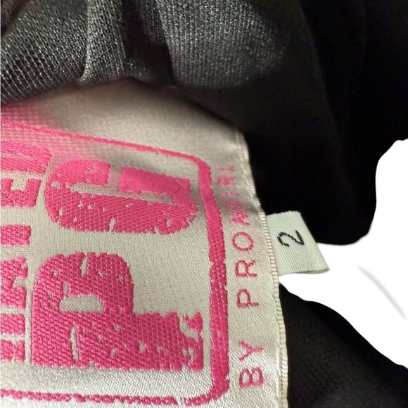 NWT Promgirl Ruby Red Black Sequin overlay short corset back homecoming dress 2 - Picture 9 of 9